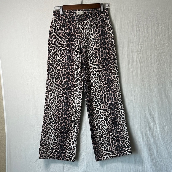 PacSun Pants - PacSun Pink and Black Animal Print Jeans